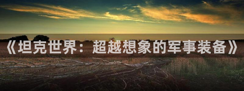 小艾电竞游戏平台登录入口官网手机版：《坦克世界：超越想象的军